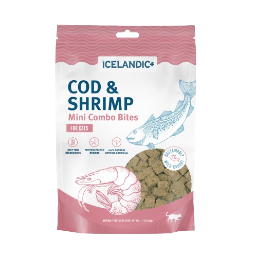 1ea 1.7oz Icelandic Mini Cod & Shrimp Combo Bites for Cats - Health/First Aid